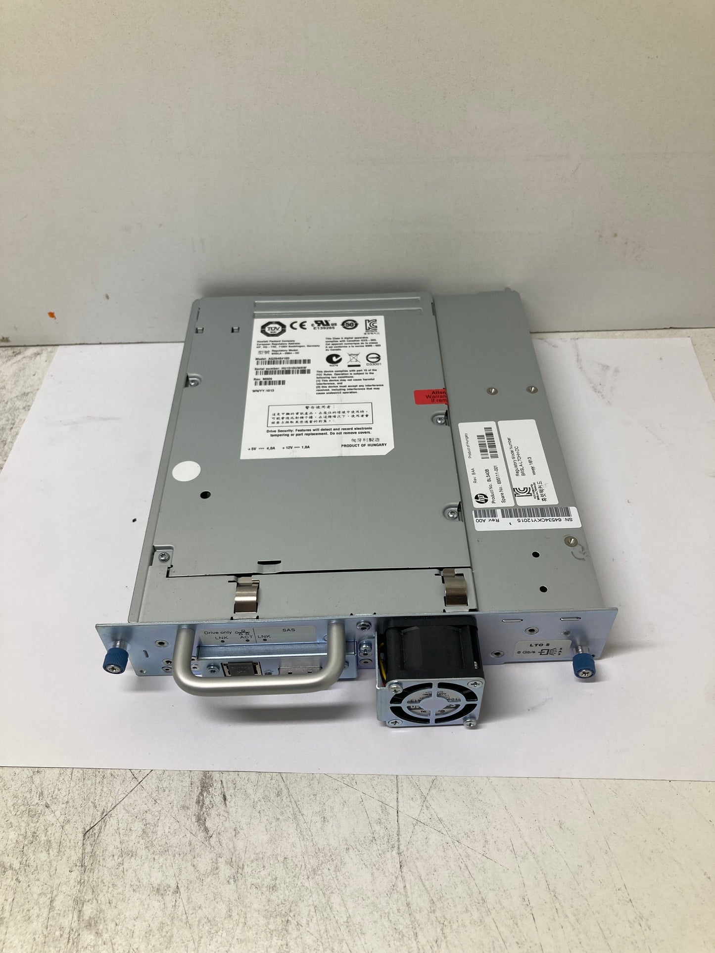 BL540B HPE Ultrium LTO-5 HH SAS Tape Drive 695111-001