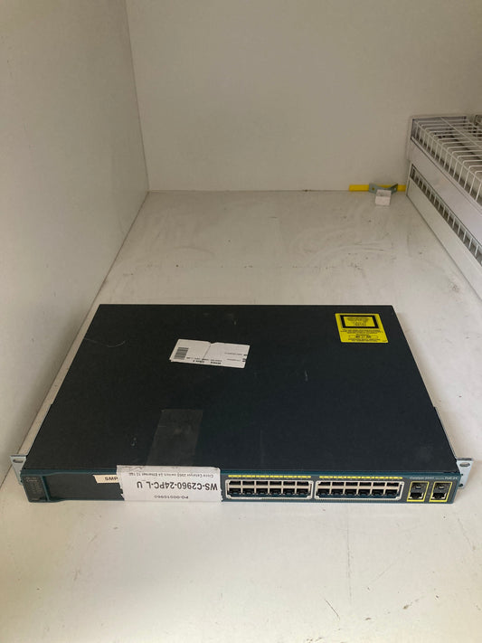 Cisco Catalyst 2960 switch 24 Ethernet 10 100 PoE ports and 2 dual-purpose uplinks