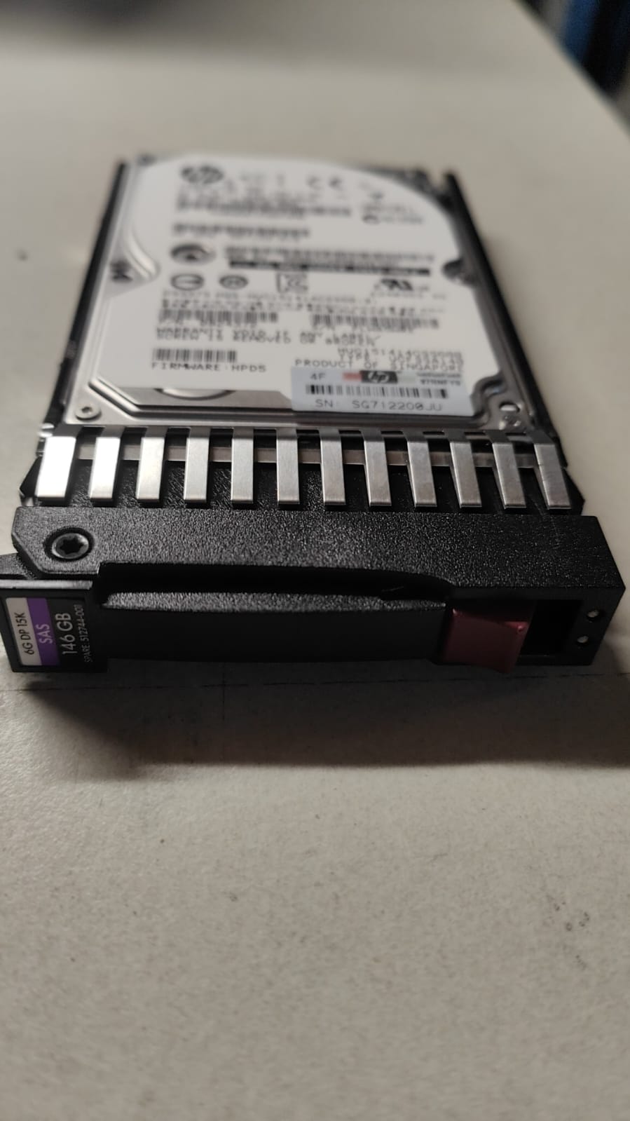 512744-001 512547-B21 HP 146GB  2.5 6G Hard Drive 15K SAS HDD 0B24372 518216-002