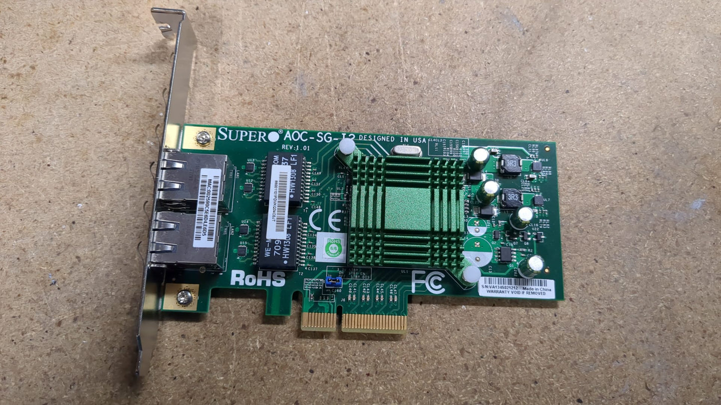 AOC-STG-i2T_Rev1.01A SUPERMICRO AOC-STG-I2T REV 1.01 Dual Port 10GBE RJ45 ADAPTER 2nd :: Alt () Other //