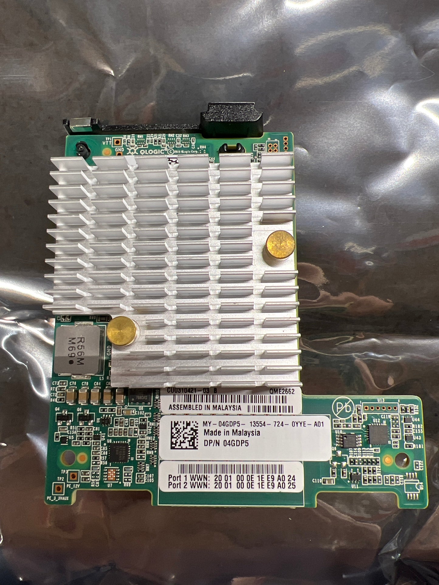 Dell QLogic QME2662 FC Mezzanine Card 16GB for PowerEdge M Series Blade Servers