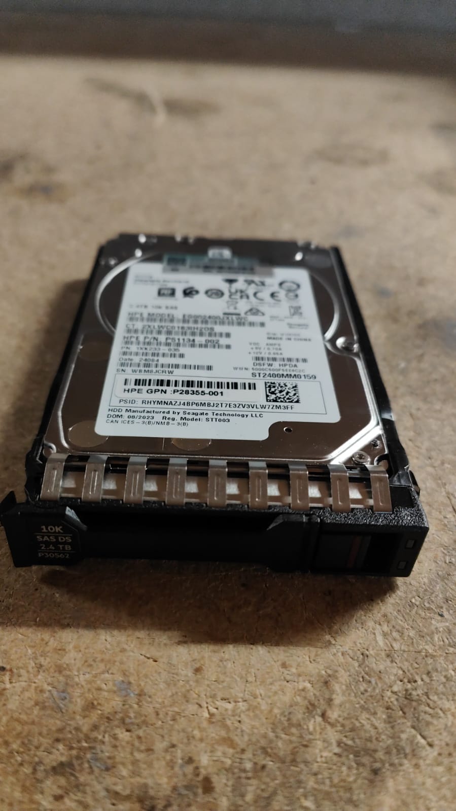 P30562-001 HPE 2.4TB SAS 10K SFF BC 512e MV Hard Disk Drive  2nd :: Alt () Other //