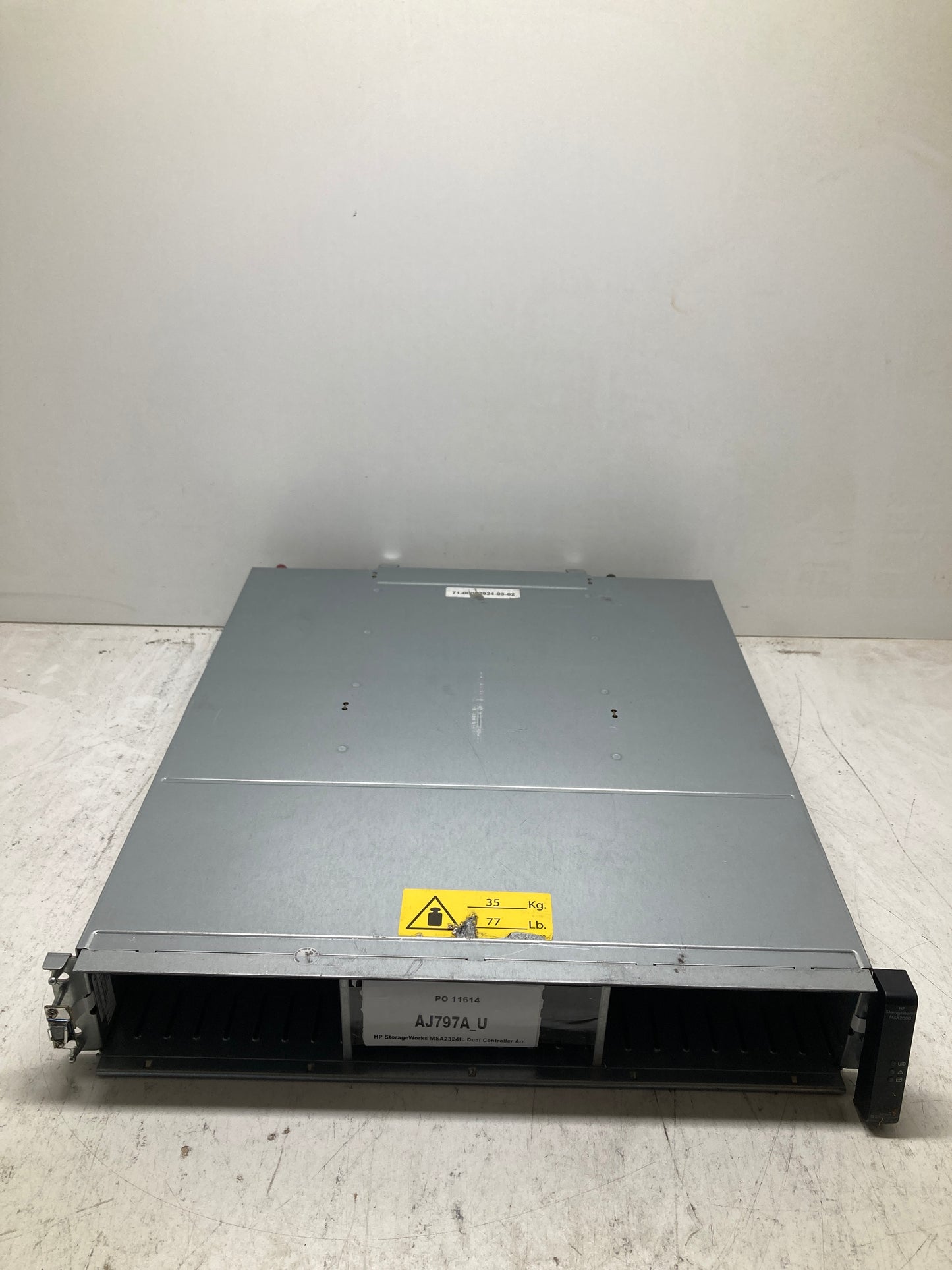 HP StorageWorks MSA2324fc Dual Controller Array2U form factor MSA2024 chassis 24x 2.5inch drive SAN AJ797A 2nd :AJ797A: Alt () Other //