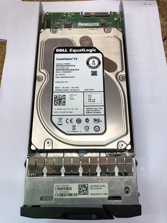 Dell Equallogic 2TB 3-5 inch 7200RPM SATA Hard Disk Drive PN:2P4N9 2nd :2P4N9: Alt () Other /8GWFF, 9YZ168-236/