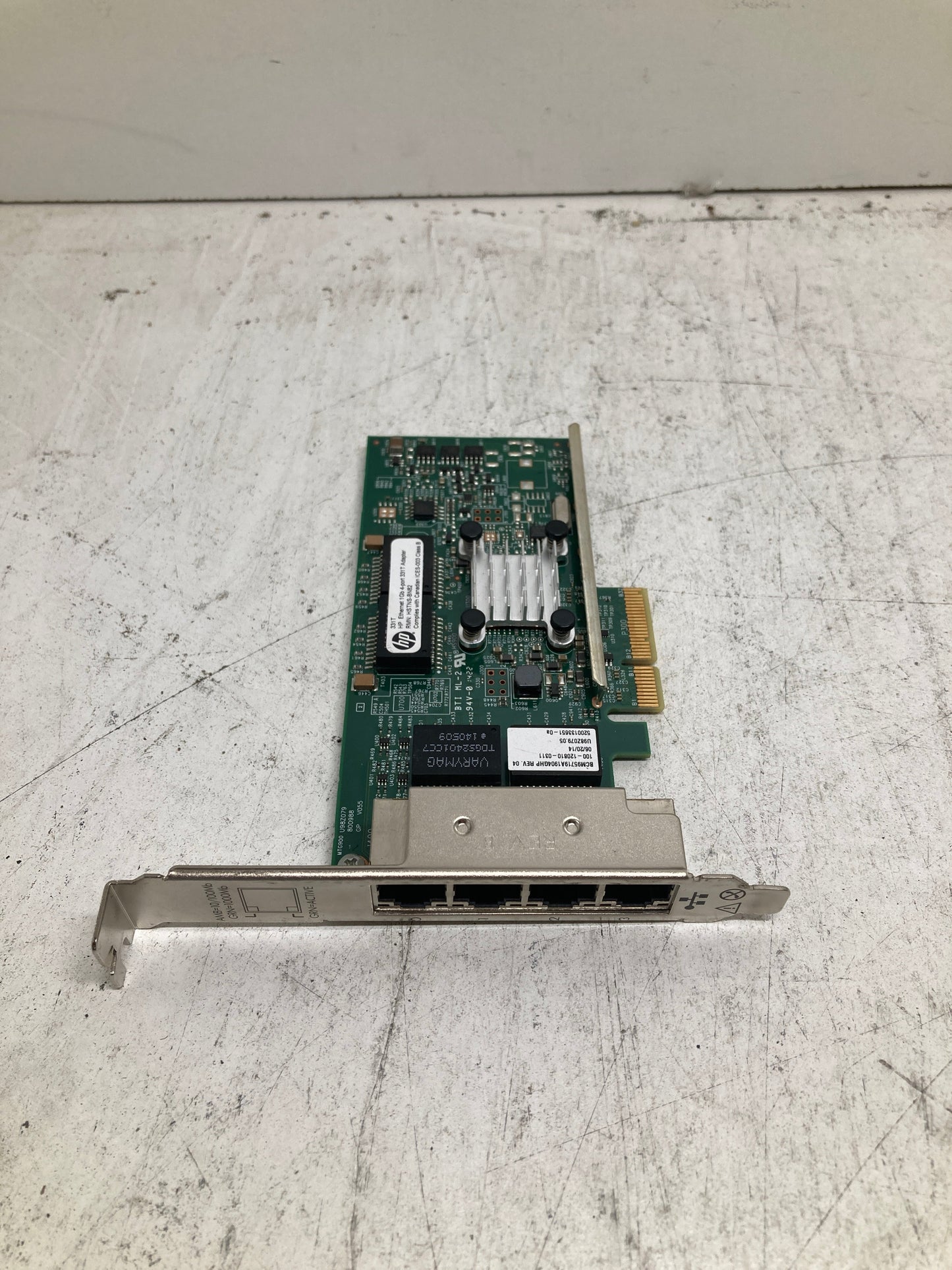 331T HP PCIe Quad-Port 1GB Ethernet Adapter