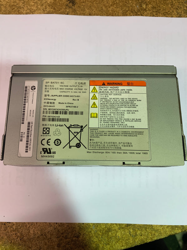 683542-001 HP Battery Module for HP 3PAR STORESERV 7000 7200 7400 Power Supply
