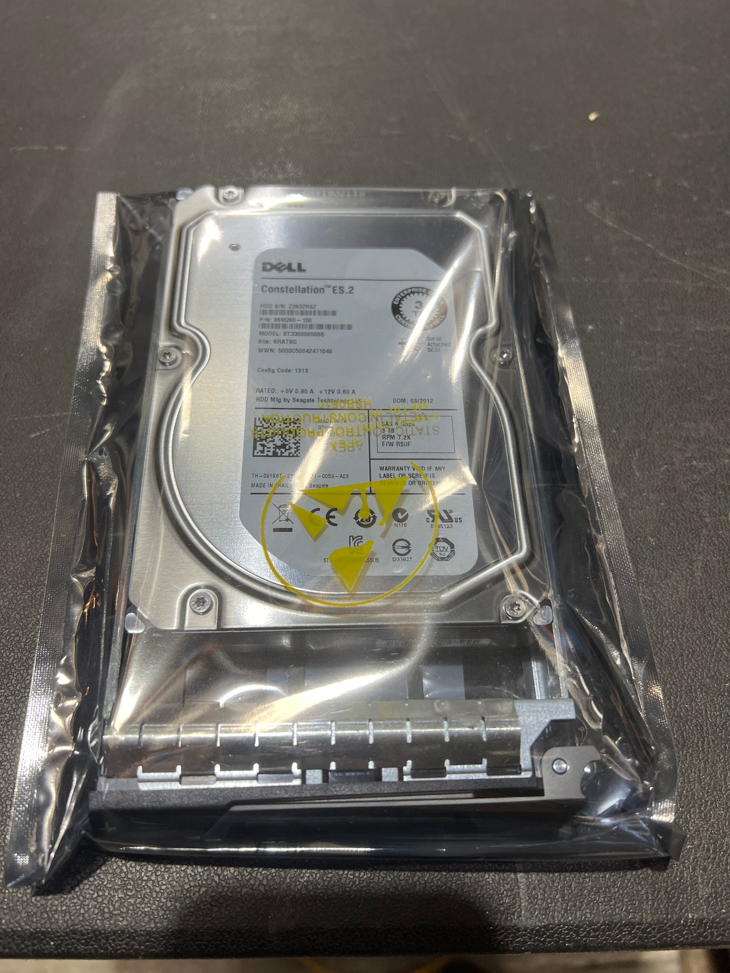 Dell 3TB 7.2K 6G SAS 3.5" Hard Disk Drive 91K8T 2nd :091K8T: Alt () Other /ST33000650SS/