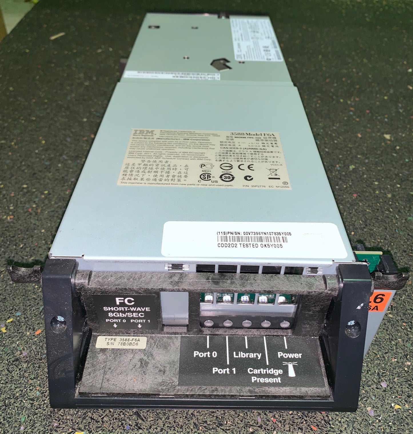 IBM TS1040 LTO-6 FC Tape Drive for 3584 00V7396 35P1264 35P2776 2nd :3588-F6A: Alt () Other /35P1970/