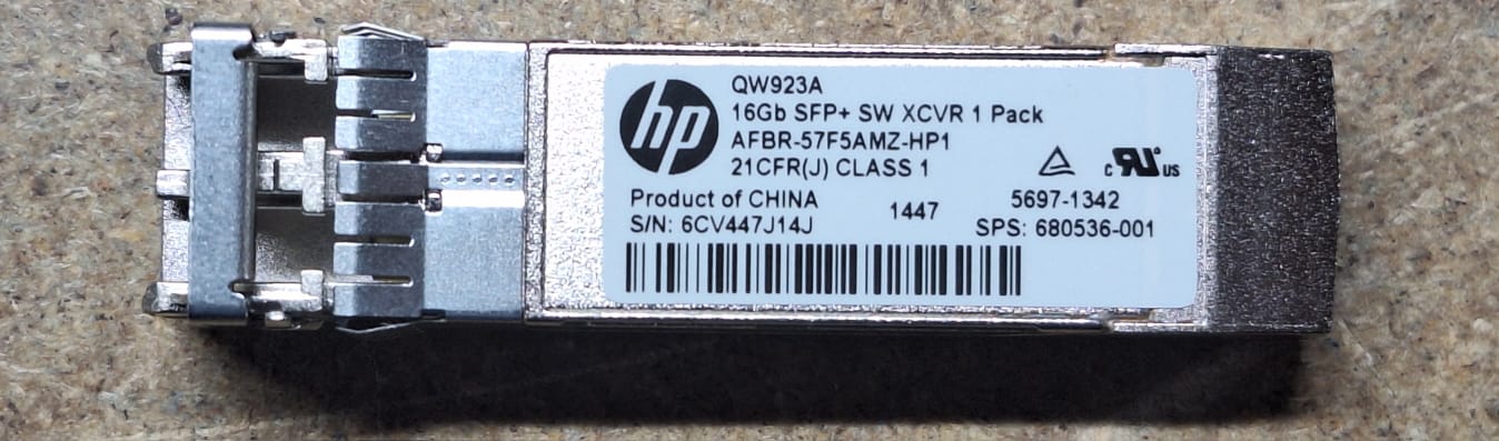 HP 16GB SFP+Short Wave Bi-Directional SCVR 850NM SFP Transceiver Module PN: QW923A 2nd :: Alt() Other//