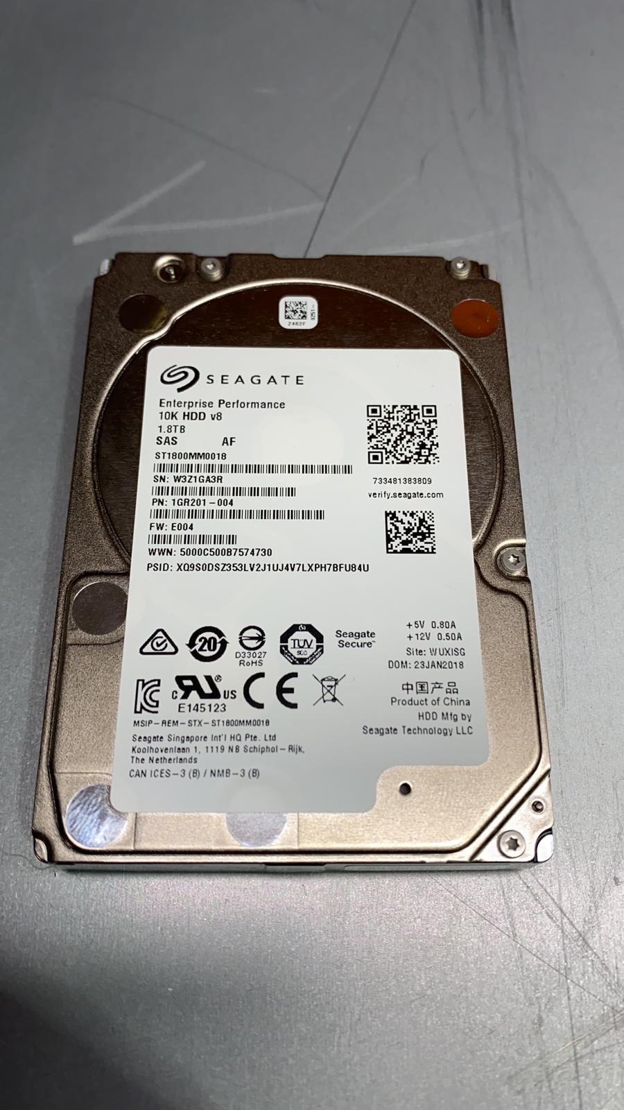 Seagate Performance 10K ST1800MM0018 1.8 TB SAS 3 2.5 in Enterprise Drive 2nd :1GR201-004: Alt ( ) Other / /