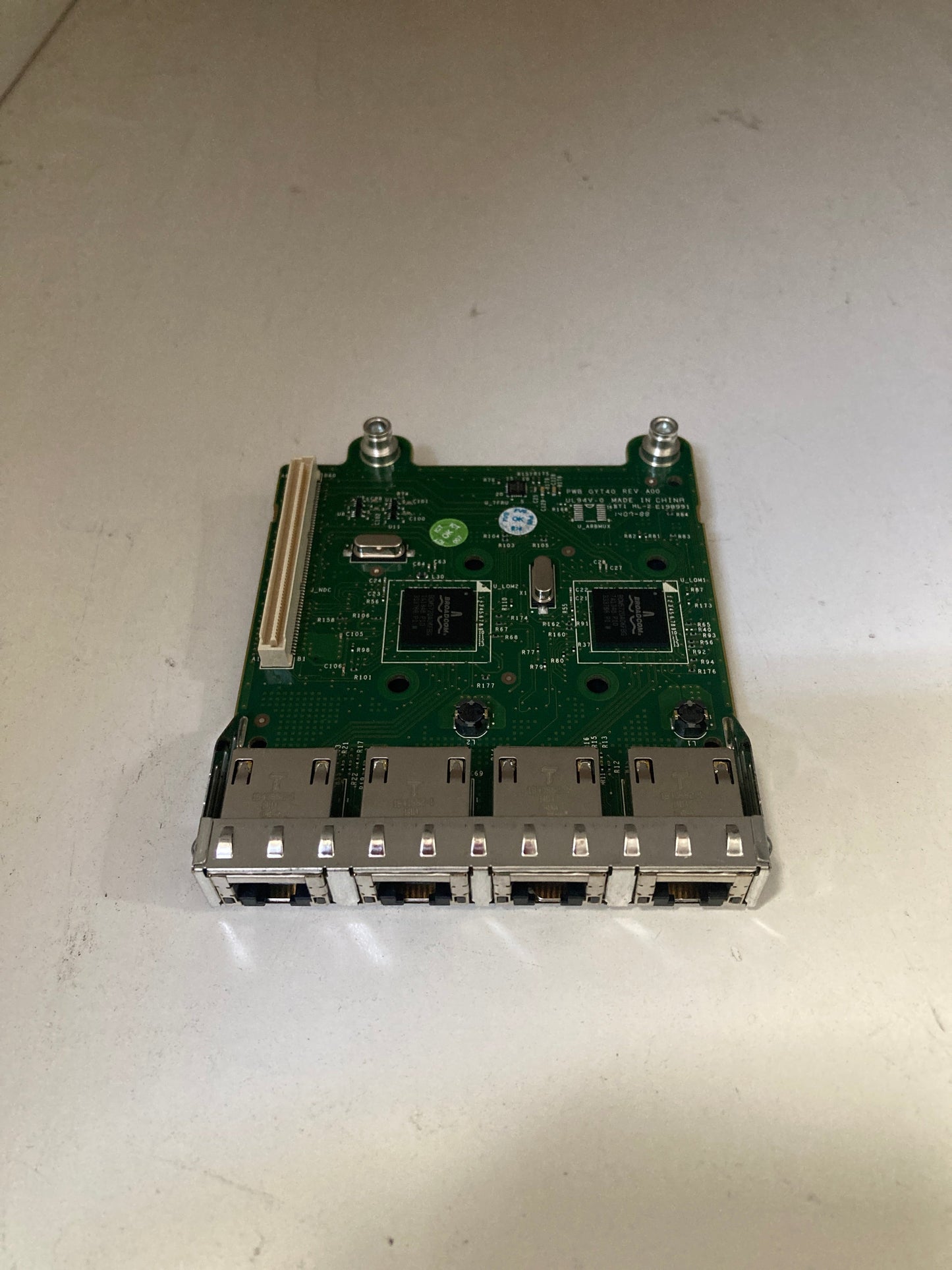 FM487 Dell Broadcom 5720 Quad Port 1Gb Network Interface Card Low Profile