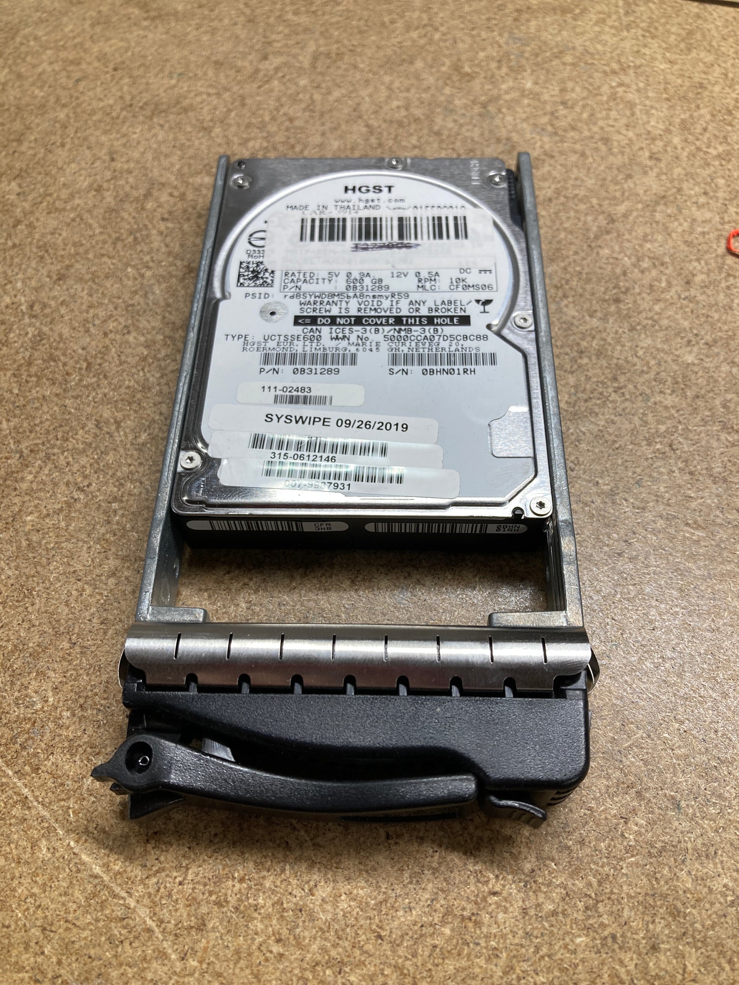 111-02483 NetApp 600GB 2.5" SAS 64MB 10K RPM Internal HDD 2nd :0B31289: Alt () Other //