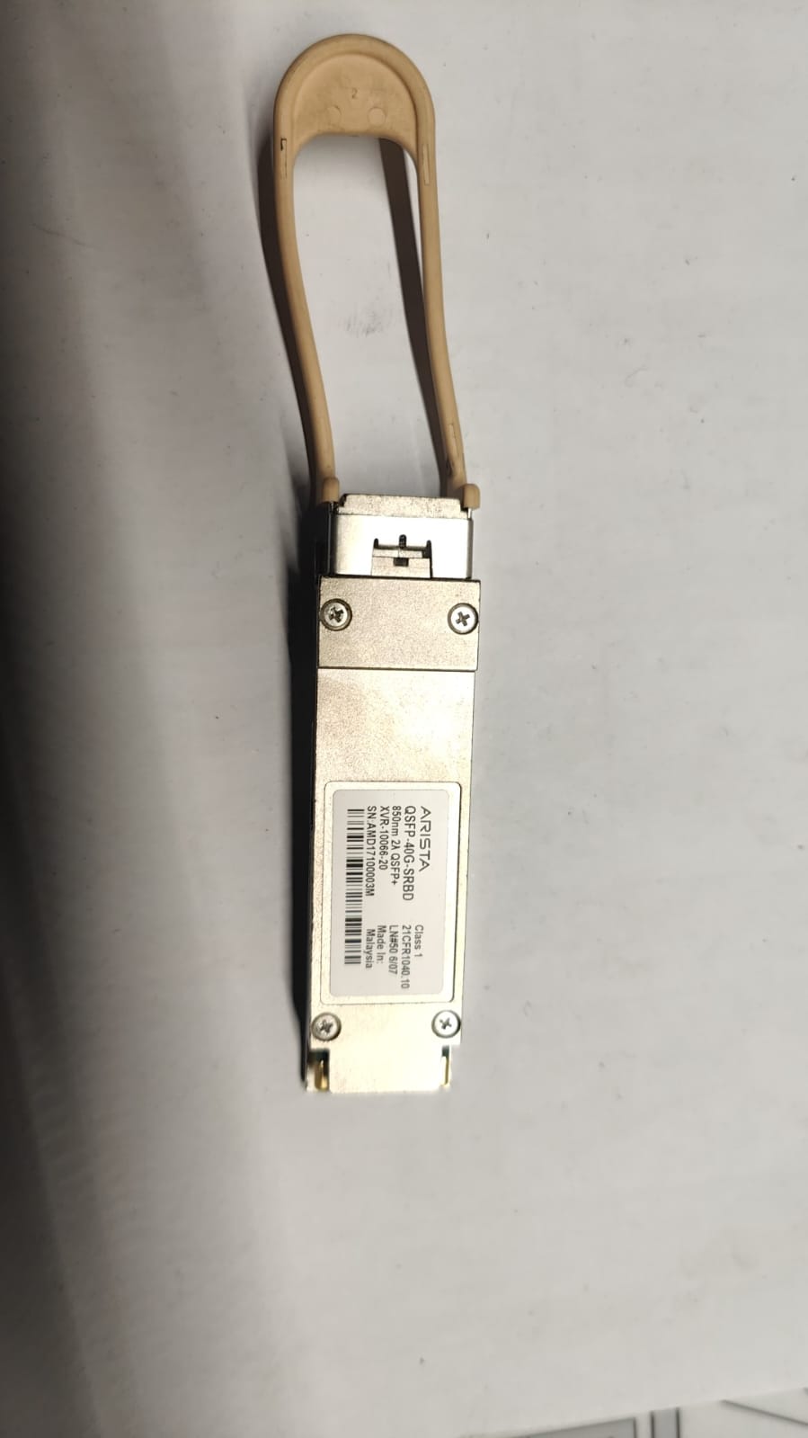 Arista QSFP-40G-SRBD XVR-10066-20 40GBASE-BIDI QSFP+ LC MMF duplex 150m  2nd :: Alt () Other //
