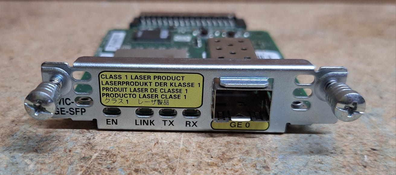 CISCO 73-8857-03 1-PORT GIGABIT DUAL MODE SFP COPPER HIGH SPEED WAN INTERFACE CARD 2nd :: Alt () Other //