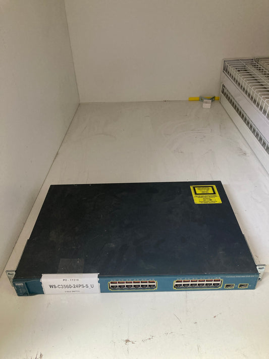 Cisco Catalyst 3560 WS-C3560-24PS-S 24-Port PoE Fast Ethernet Switch 2nd :: Alt () Other //