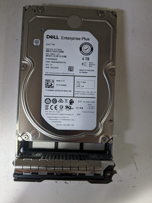 Dell Compellent 4TB 7.2K 3.5" SAS 12G Hard Drive HDD V9M9K For SCv2000 SCv3000 2nd: ST4000NM0025 Alt  Other //