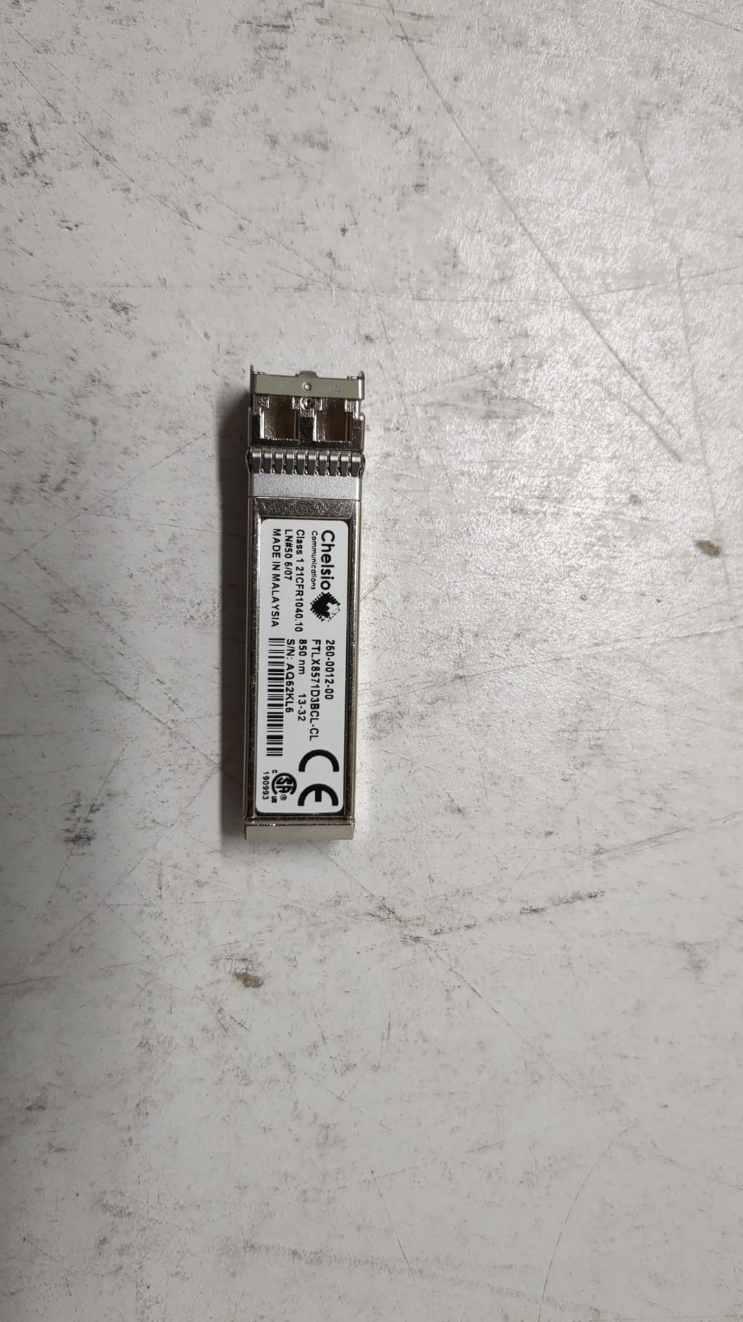 Finisar FTLX8571D3BCL SFP+SR/SW 10Gb/s 850nm Multimode SFP+ Transceiver 2nd :: FTLX8571D3BCL Alt() Other//