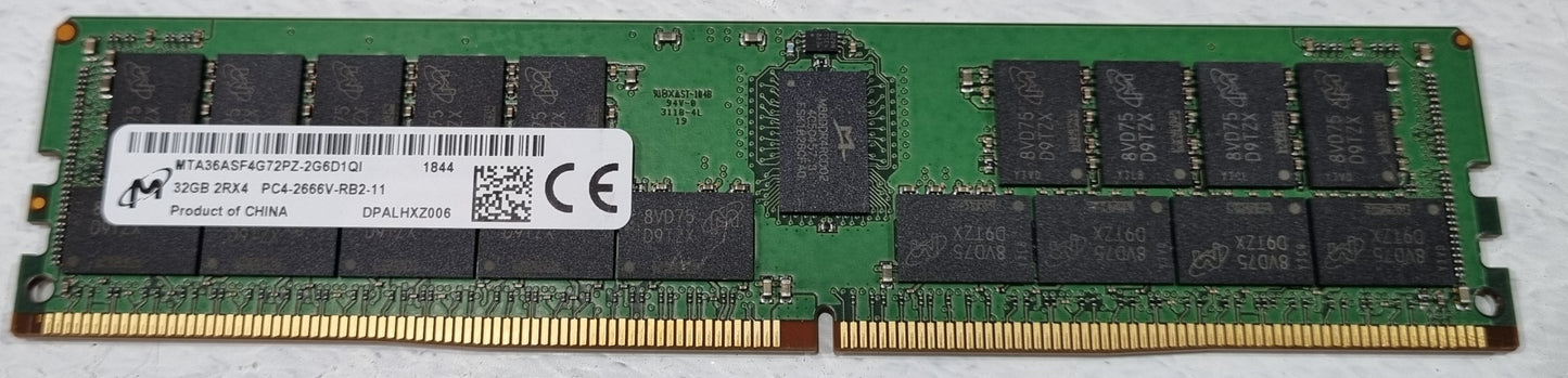 MTA36ASF4G72PZ-2G6 Micron 32GB DDR4-2666MHz PC4-21300 RAM Memory 2nd :: Alt () Other //