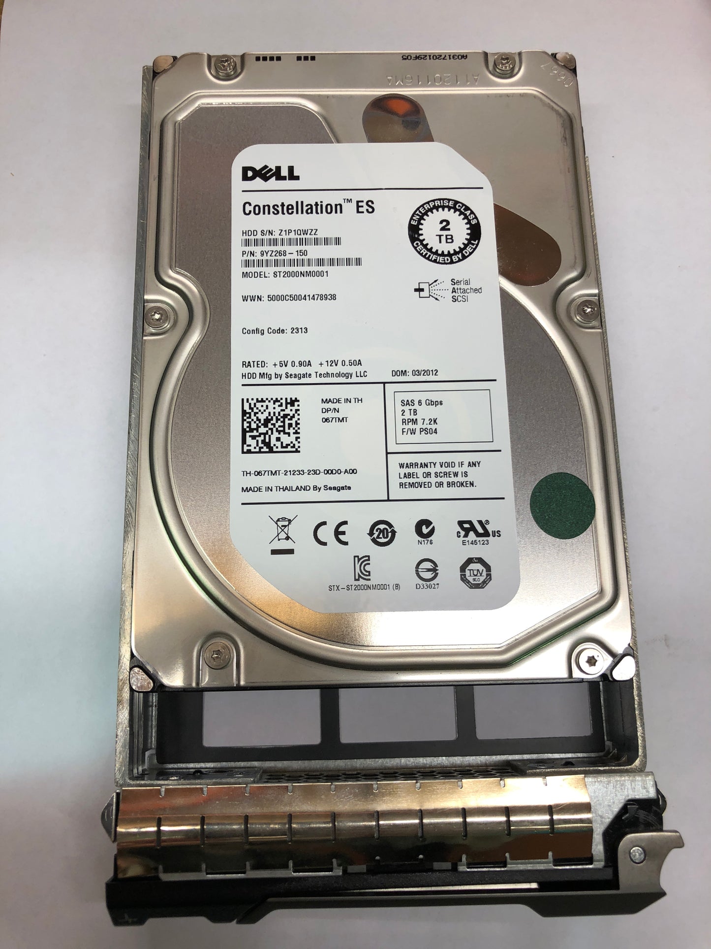 Dell 2TB 7.2K 6G 64MB NL SAS 3.5inch Hard Disk Drive PN:67TMT 2nd :67TMT: Alt () Other //