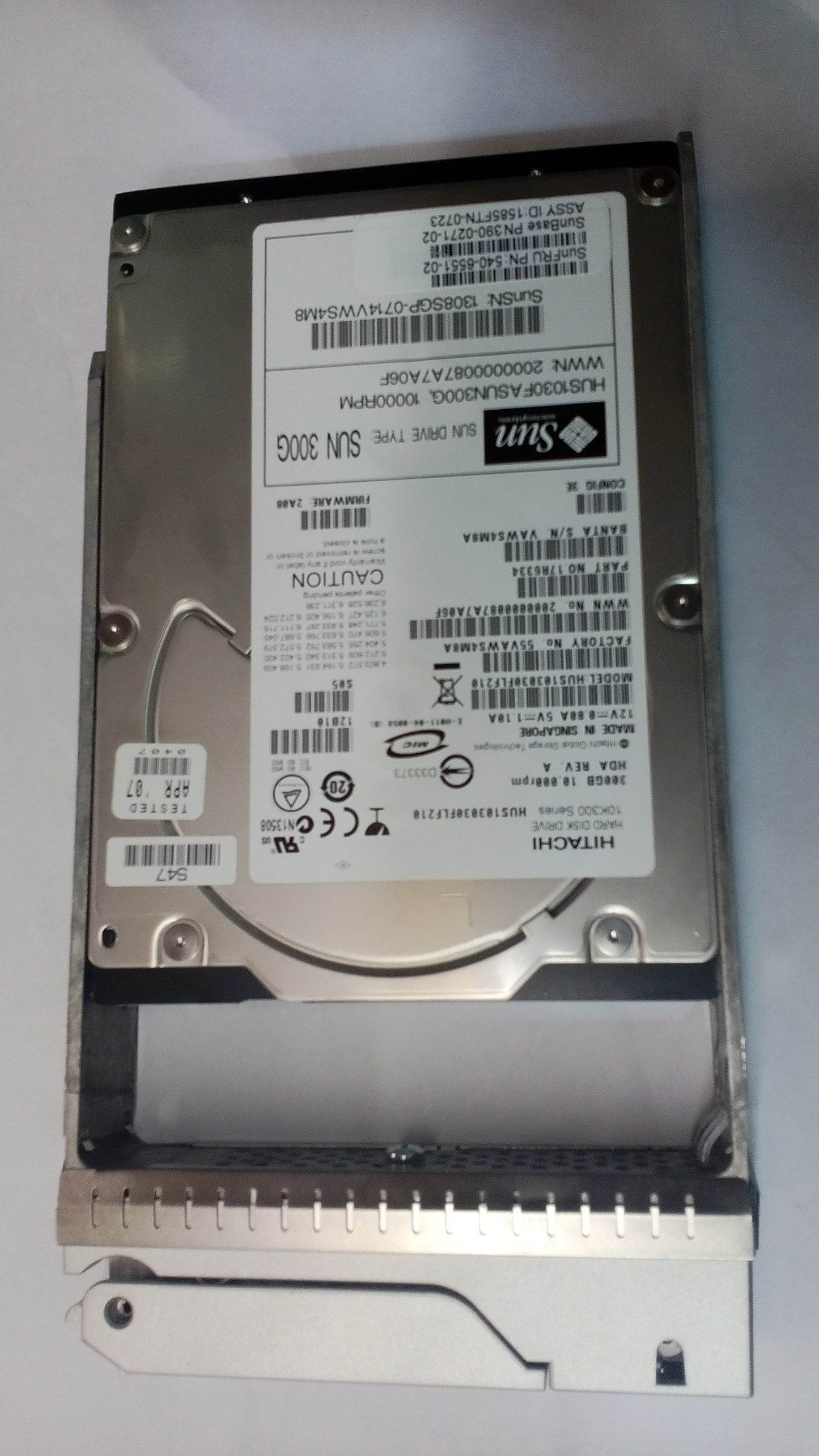 Sun 300GB 10Krpm Fibre Channel Hard Disk 540-6551 XTA-FC1CF-300G10K 2nd :540-6551: Alt (540-6551 390-0281) Other //