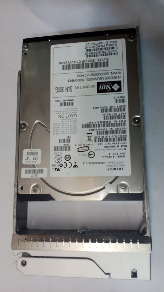 Sun 300GB 10Krpm Fibre Channel Hard Disk 540-6551 XTA-FC1CF-300G10K