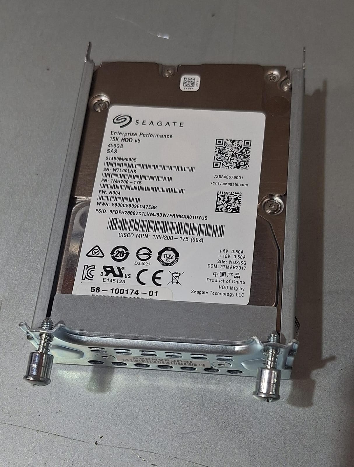 CISCO UCS-HD450G15K12G 450GB 15K SAS HDD SFF 2.5" hard drive disk 2nd :: Alt () Other /1MH200-175 ST450MP0005/