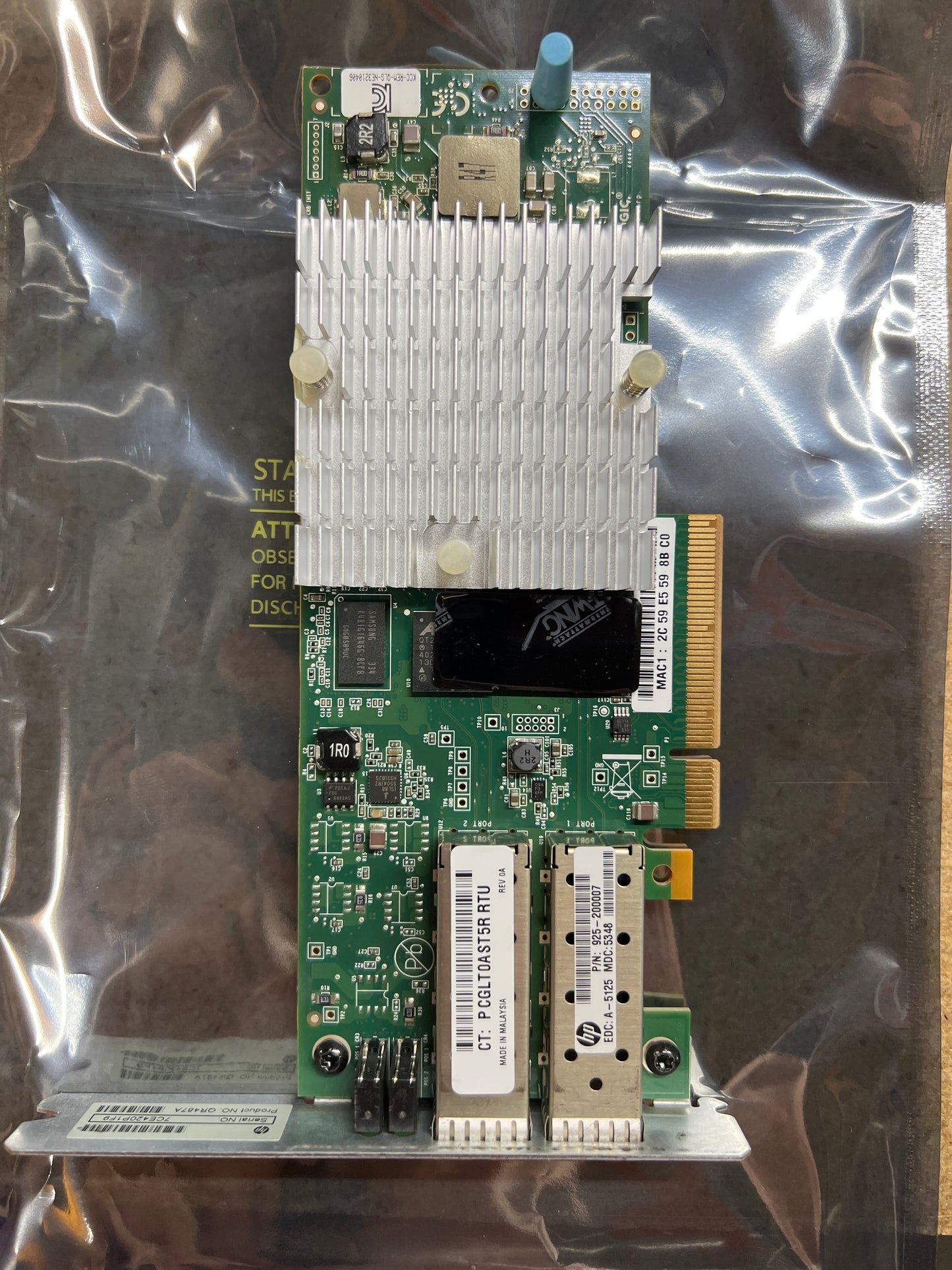 QR487A HP 3PAR STORESERV 7000 2-PORT 10Gbps ISCSI-FCOE  2nd :QR487A: Alt ( 925-200007 ) Other / 925-200007 QLE8242 /