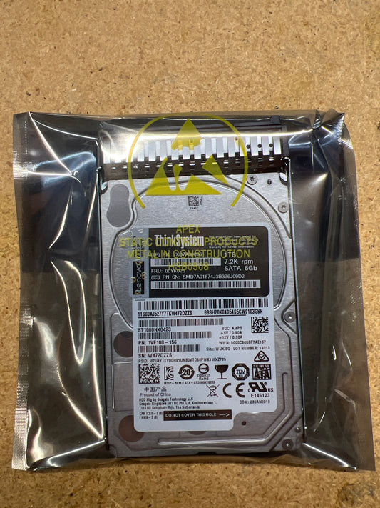 Lenovo 1TB 7.2K SATA 6G Hard Disk Drive PN: 00YK025