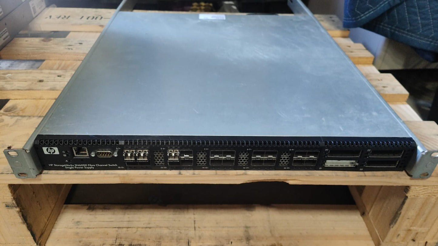 HP BK780A SN6000 12 port Single Power FC Switch PN:617222-001 2nd :617222-001: Alt () Other //