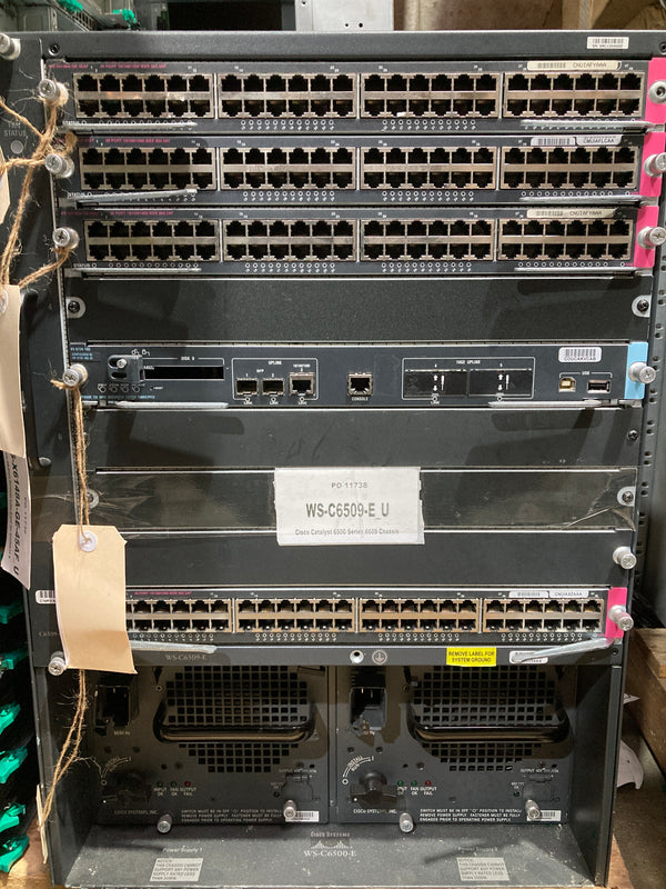 Cisco Catalyst 6500 Series 6509 Enhanced Chassis Switch PN:WS-C6509-E