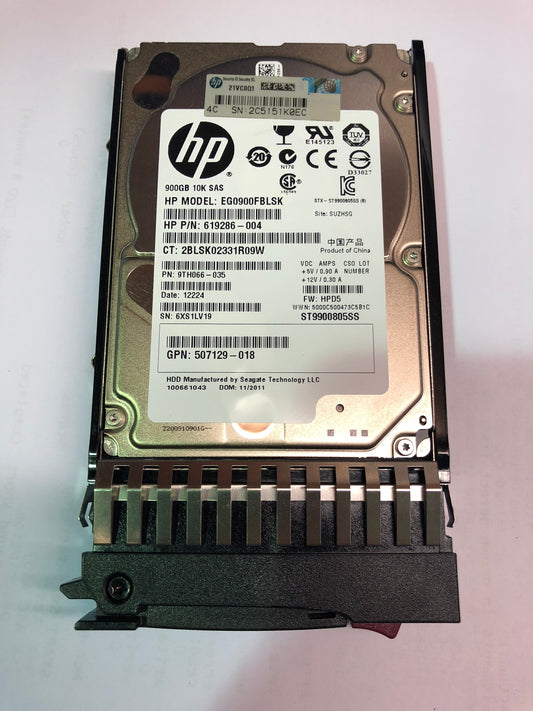 HP SAS 900GB 10K 2.5 DP 2.5inch Hard Disk Drive 619286-004 619463-001